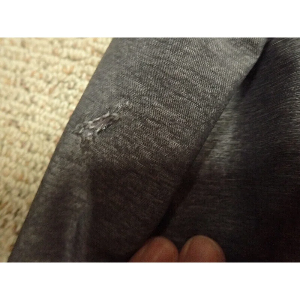 The North Face DryVent Jacket Boys 7/8 Grey Red Good Hooded Fleece‎ Lined Zip